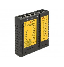 DeLOCK 86107 network cable tester Black, Yellow