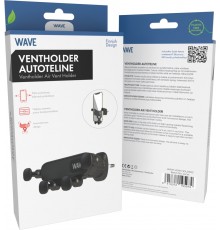 Wave Ventholder autoteline, musta