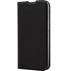 Fonekit Bookcase -suojakotelo, iPhone 16e / 17e, musta