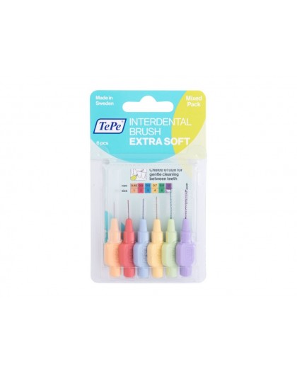 TePe Extra Soft Interdental Brush 6pc / Mixed Pack