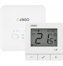 ENGO Controls E7-RFW Wireless Thermostat, White