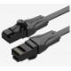 PATCH CABLE CAT.6 UTP/2M BLACK IBABH VENTION