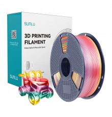 Sunlu PLA+ Silk Filament (Rainbow 01)