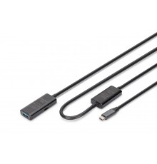 Digitus Active USB 3.2 Gen1 5G extension cable, USB-C - USB-A, 10m