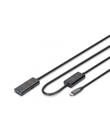 Digitus Active USB 3.2 Gen1 5G extension cable, USB-C - USB-A, 10m