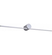 wall LED light modern slim L IP44 chrome