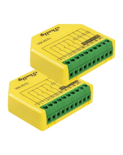 SHELLY Plus RGBW PM Wi-Fi/Bluetooth LED Strip Controller (2-pack)