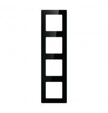Quadruple frame socket Avatto N-TS10-Frame-B4 (black)