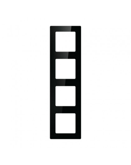 Quadruple frame socket Avatto N-TS10-Frame-B4 (black)