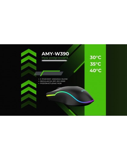 Activejet AMY-W390 USB wired heated mouse