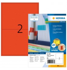 HERMA 4567 self-adhesive label Rectangle Red 200 pc(s)
