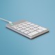 R-Go Tools Numeric keypad R-Go Numpad Break, ergonomic numeric keypad with break software, wired, white