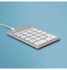 R-Go Tools Numeric keypad R-Go Numpad Break, ergonomic numeric keypad with break software, wired, white