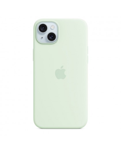 Silicone Apple case for iPhone 15 Plus Mint