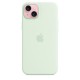 Silicone Apple case for iPhone 15 Plus Mint
