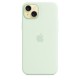Silicone Apple case for iPhone 15 Plus Mint