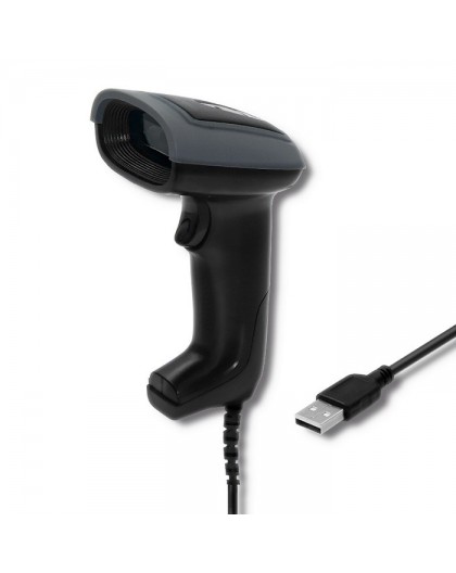 Qoltec 50863 Wired QR & BARCODE Scanner | USB