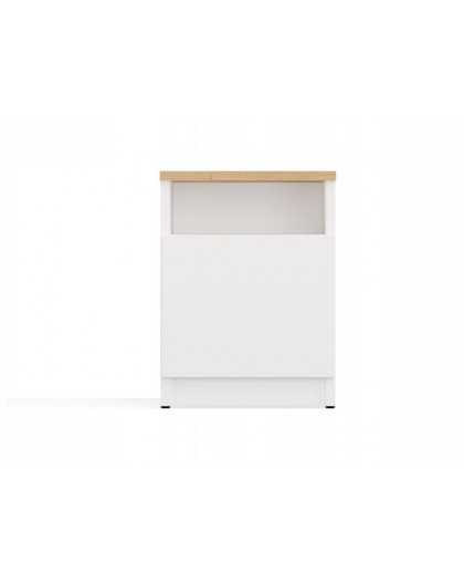 GALAX 30/1D WHITE/ARTISAN BEDSIDE TABLE