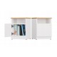 GALAX 30/1D WHITE/ARTISAN BEDSIDE TABLE