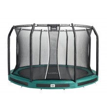 Trampoline Premium Ground Combo 427 cm green