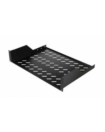 Equip Fixed Shelf 19', 2U, 800MM, Black