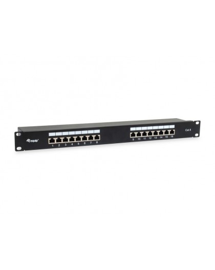 Equip 16-Port Cat.6 Shielded Patch Panel, Black