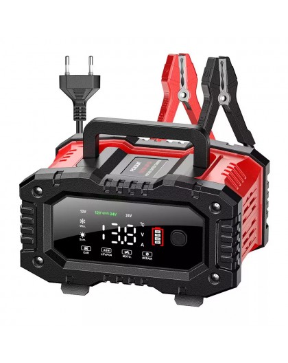 EM PROSTOWNIK FOXSUR 12V&24V 20A LCD
