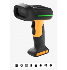 Inateck BCST-75 Handheld bar code reader 2D Black, Yellow