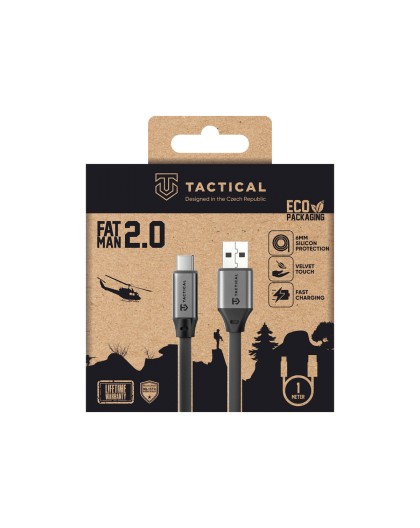 Tactical Fat Man 2.0 Cable USB-A/USB-C 1m / grey