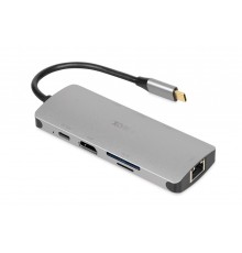 iBox IUH3RJ4K interface hub USB Type-C 5000 Mbit/s Silver