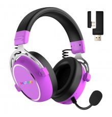 HATOR Hypergang 3 Wireless Headset Head-band Gaming USB Type-C / USB Type-A Bluetooth Violet