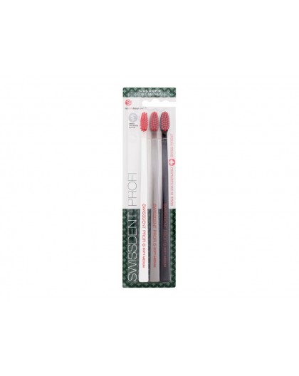 Swissdent Profi Toothbrush 3pc / Soft-Medium