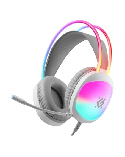 HEADPHONES DEFENDER ECLIPSE RGB WHITE