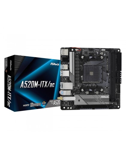 Asrock A520M-ITX/ac Socket AM4 micro ATX