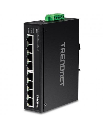 Trendnet TI-E80 network switch Unmanaged Fast Ethernet (10/100) Black