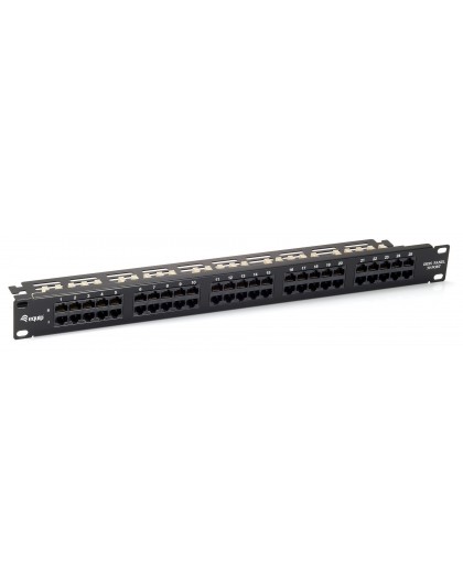Equip 50-Port Cat.3 RJ45 ISDN Patch Panel, Black