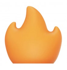 Flame lampshade for the Flextail Tiny Pump 2X lamp (orange)