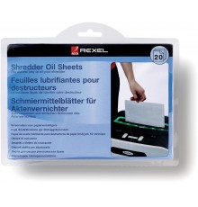 Rexel -paberisilppuri õli lehed, 20 tk