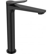 High basin mixer Nestos black gloss