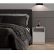 GALAX 30/1D WHITE BEDSIDE TABLE