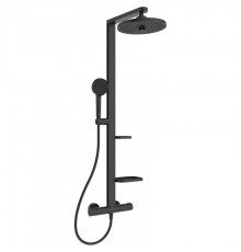 SHOWER SET ALU+ BLACK MATT