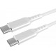Fuj:tech USB-C - USB-C kabelis, 1 m, balta