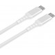 Fuj:tech USB-C - USB-C kabelis, 1 m, balta