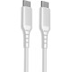 Fuj:tech USB-C - USB-C kabelis, 1 m, balta