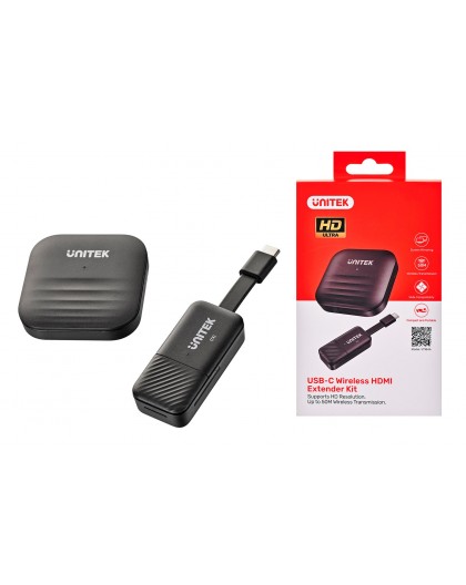 UNITEK V1184A01 AV extender AV transmitter & receiver Black