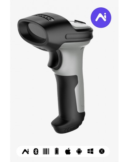 Inateck BCST-70-AI Handheld bar code reader 1D Laser Black, Grey