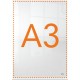 Nobo Premium Plus Poster Frame, Freestanding, A3, Clear