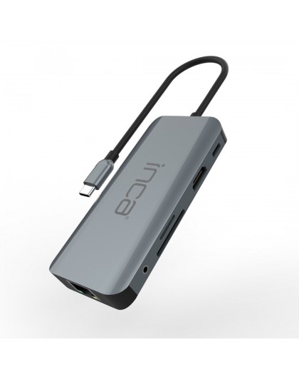 Inca ITPC-10TX interface hub USB Type-C 5000 Mbit/s Grey