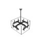 Equip 32"-65" Ceiling Mount Quad Screen TV Bracket