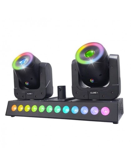 LIGHT4ME CLONE 1 LED RGBW light effect 2 heads